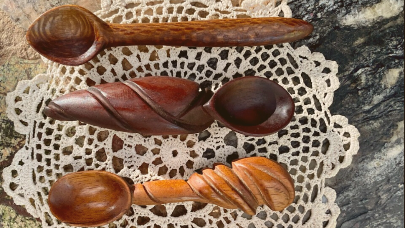 hand carved spoons from wood