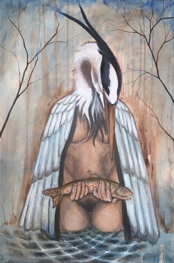 Heron Painting