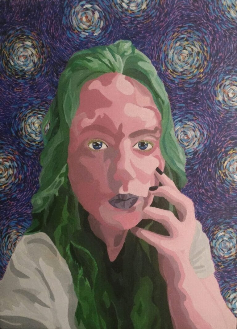 Creating a Better World: Q & A with Artist Lily Harlin 4 Lily Harlin original painting